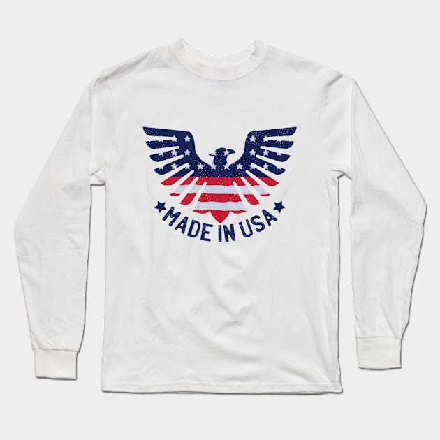Made in USA Long Sleeve T-Shirt by GoshaDron